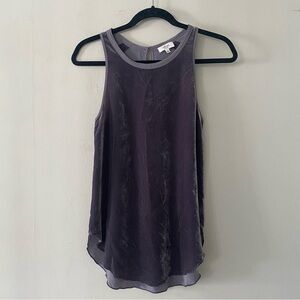 Aritzia Wilfred Svres Crushed Velvet Top | Color: Gray/Purple |